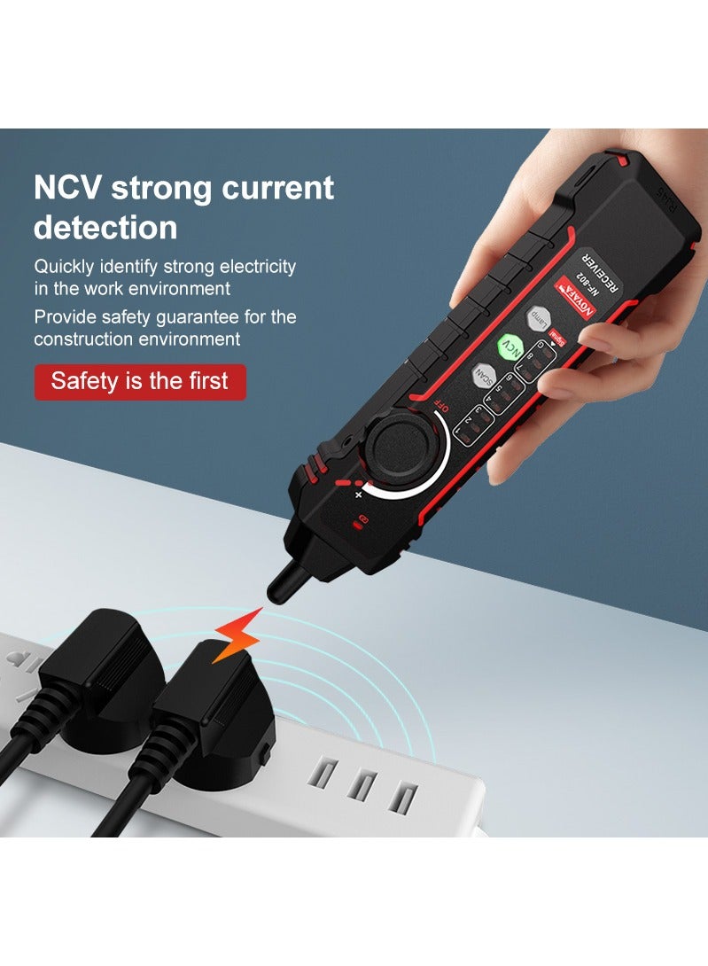 NOYAFA NF-802 Rechargeable Network Cable Tester, RJ45 RJ11 Cat5 Cat6 LAN Ethernet Telephone Line Wire Tracker, Poe Test, Cable Tracker, Fiber Optic Tester, Anti-Interference Line Finder, Repair Networ Tool - Image 5