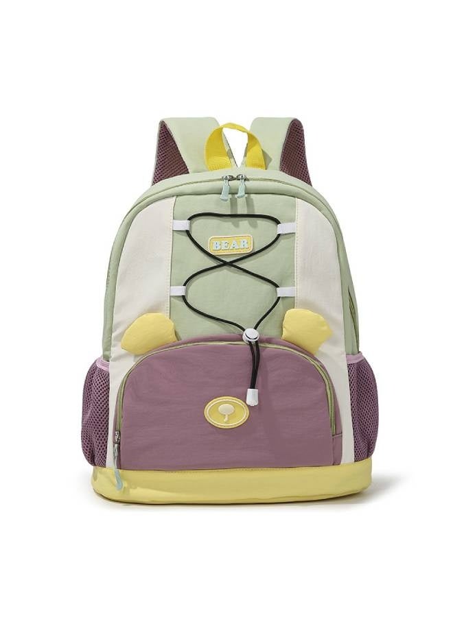 Kids Bear Primary School Backpack 6-10 Years – Lightweight Large Capacity Spine-Protective Waterproof Wear-Resistant Breathable Parent-Child Outing School Supplies - Image 1