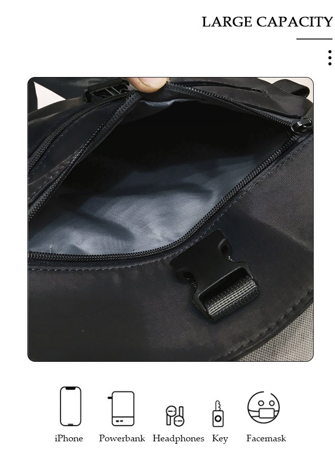 DUNISO Waterproof Sling Bag Crossbody Bag for Men Backpack for Men Sling Backpack Hiking Daypack Multipurpose Cross Body Bag Chest Bag - Image 4