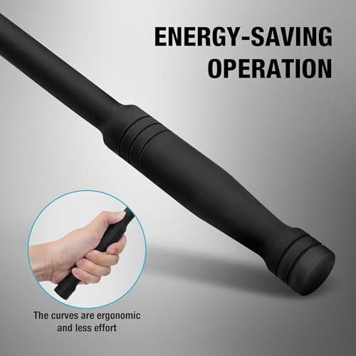 DURATECH دوراتيك بريكر بار، 1/2'' درايف 24-إنش بريكر بارز هافي ديوتي، مع رأس قابل للانحناء 240°، كرة تثبيت بزنبركية، رأس CR-MO، تشطيب فوسفات أسود بريميوم - Image 5