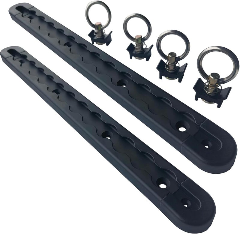 FishYuan 2 Pack Square Shape L Track Tie Down System - Image 1