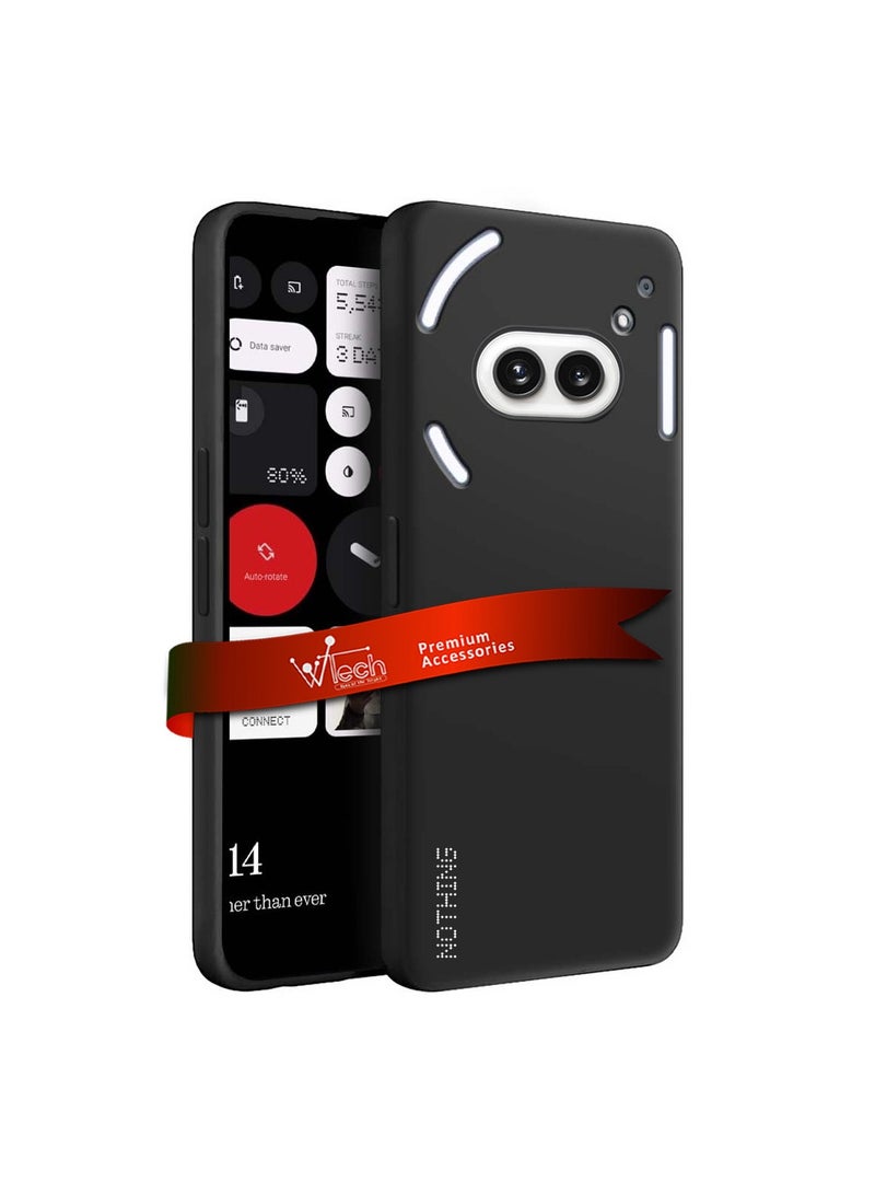 دبليو تيك غطاء حافظة سيليكون سائل بلس 5 جي 2024 - أسود - Image 1