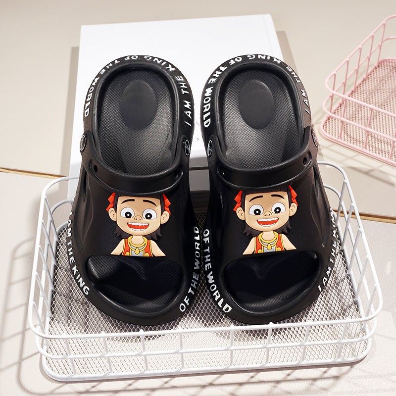 Explosions Of Children'S Slippers Eva Men'S Middle And Big Children'S Leisure Breathable Children'S L Sandals And Slippers One-Word Slippers - Image 5