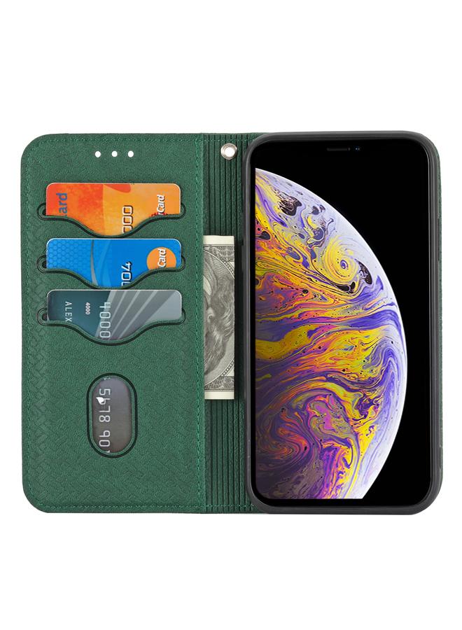 S-TOP Case For iPhone 12 / 12 Pro Woven Texture Stitching Magnetic Horizontal Flip PU Leather Case with Holder & Card Slots & Wallet & Lanyard - Image 4