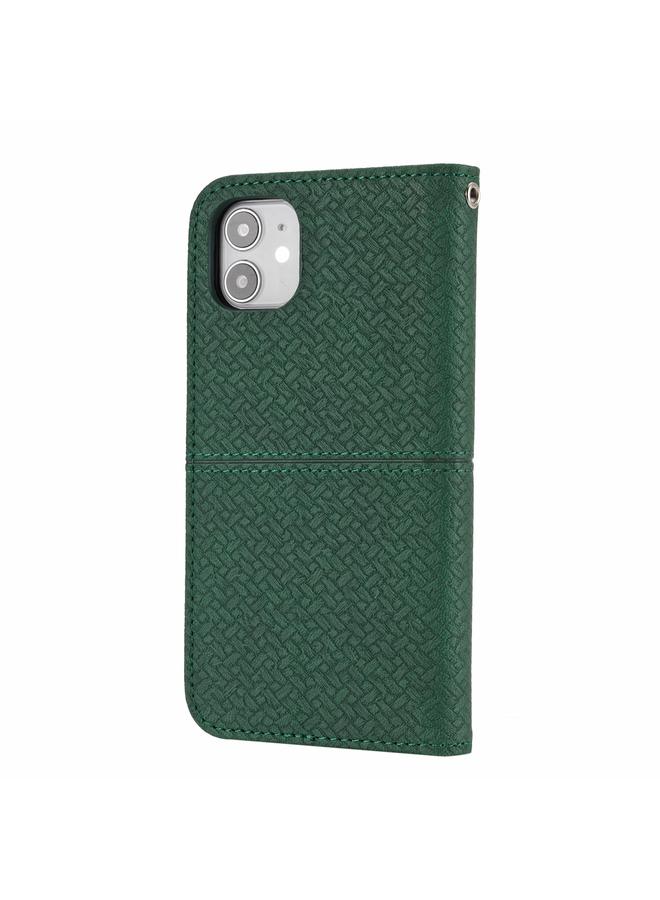S-TOP Case For iPhone 12 / 12 Pro Woven Texture Stitching Magnetic Horizontal Flip PU Leather Case with Holder & Card Slots & Wallet & Lanyard - Image 3