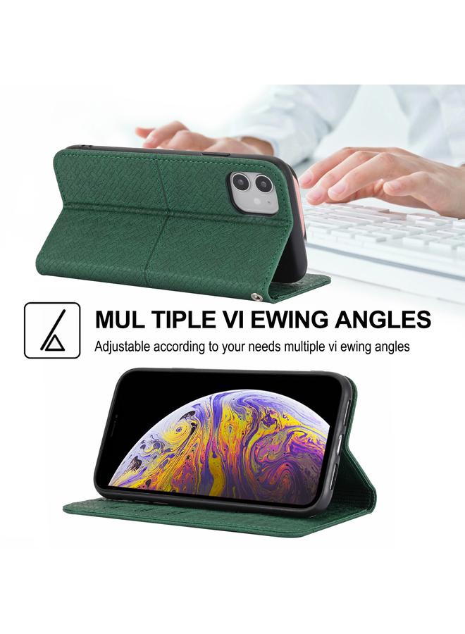 S-TOP Case For iPhone 12 / 12 Pro Woven Texture Stitching Magnetic Horizontal Flip PU Leather Case with Holder & Card Slots & Wallet & Lanyard - Image 5
