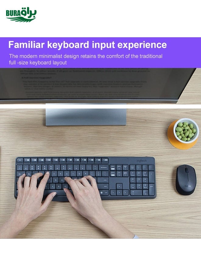 BURAQ Logitech MK235 Wireless Keyboard Mouse Set  - Image 4