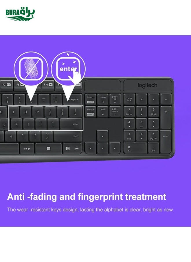 BURAQ - Logitech MK235 Wireless Keyboard Mouse Set - Image 1