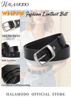 Women's Leather Belts Fashion Dress Belt with Solid Pin Buckle Durable Waist Belt Waistband Soft Leather Belt for Jeans Pants - pzsku/Z4DD2B99D7DA3C1090895Z/45/_/1740478666/5729b70f-b8e6-4cbb-aa03-7dcd87df405a