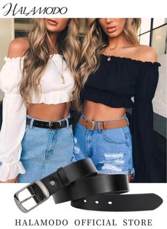 Women's Leather Belts Fashion Dress Belt with Solid Pin Buckle Durable Waist Belt Waistband Soft Leather Belt for Jeans Pants - pzsku/Z4DD2B99D7DA3C1090895Z/45/_/1740478676/464399c9-11da-41ed-b9dd-e8de0cff64e2