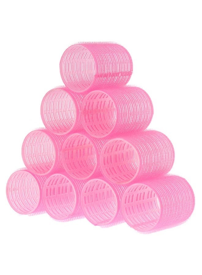 keke 10-Piece Hair Roller Self Grip Set Pink - Image 1