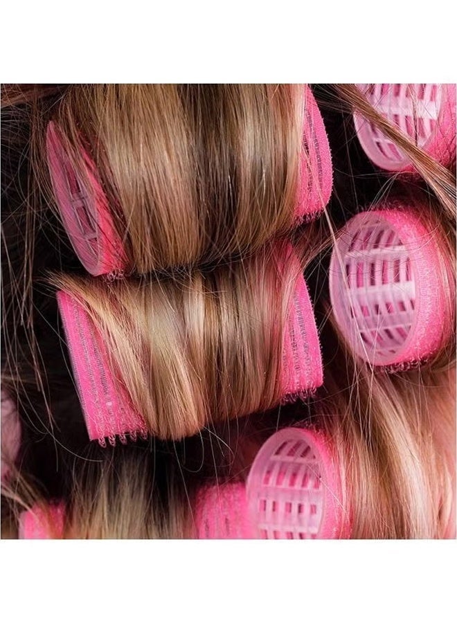 keke 10-Piece Hair Roller Self Grip Set Pink - Image 3