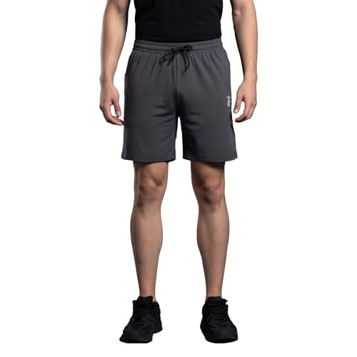playR Men’s Adult Run Shorts – Dark Grey, FLEXVENT Regular Fit Athletic Shorts for Adults, Breathable, Lightweight Gym & Training Wear for All-Season Comfort - Image 1