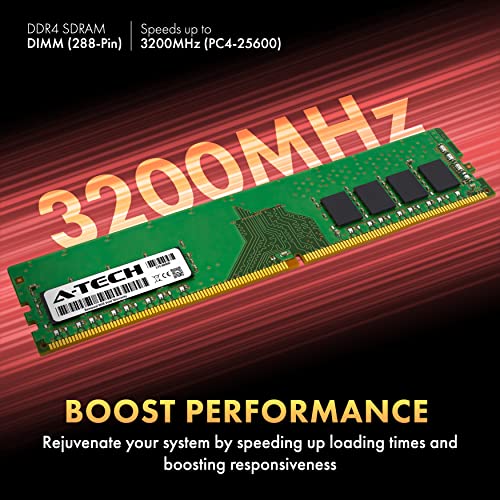 A-Tech 8GB DDR4 3200 MHz UDIMM PC4-25600 (PC4-3200AA) CL22 DIMM Non-ECC Desktop RAM Memory Module - Image 3