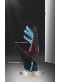 KASTWAVE Cycling Gloves, Full Finger Mountain Bike Gloves, Winter Thermal Touch Screen Gloves, Breathable Touchscreen Biking Gloves for Men Women Camping, Cycling, Running  - Image 2