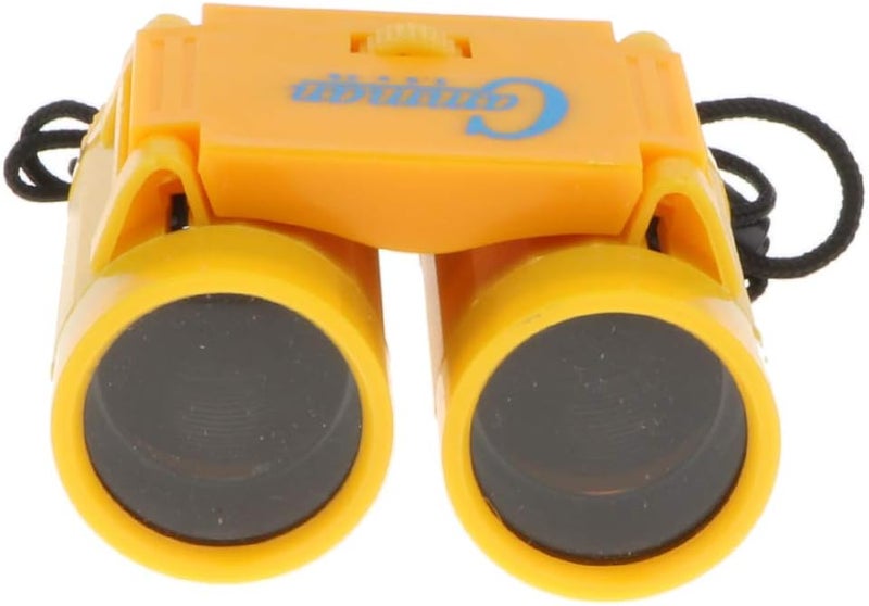 klarako Compact Binocular for Kids  with Neck Strap  Folding Binoculars Telescopes for Camping Travel Hunting, Outdoor Play  Yellow - Image 2