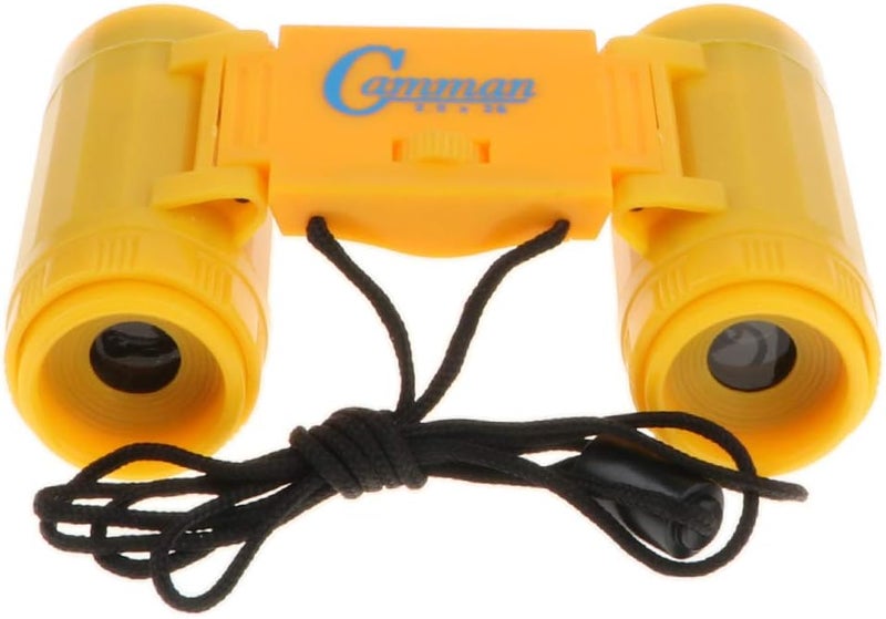 klarako Compact Binocular for Kids  with Neck Strap  Folding Binoculars Telescopes for Camping Travel Hunting, Outdoor Play  Yellow - Image 4