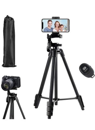 Flexible Tripod, 136cm Extendable Phone Tripod Stand with Carry Bag,Cell Phone Tripod with Wireless Remote,Universal Tripod for Video Selfie,iPhone Tripod Stand Travel Camera Tripod - pzsku/Z4DD2DEB03AC30E161C5BZ/45/_/1694169125/b3908ded-6e87-459c-9cce-9d6e61d2e58b