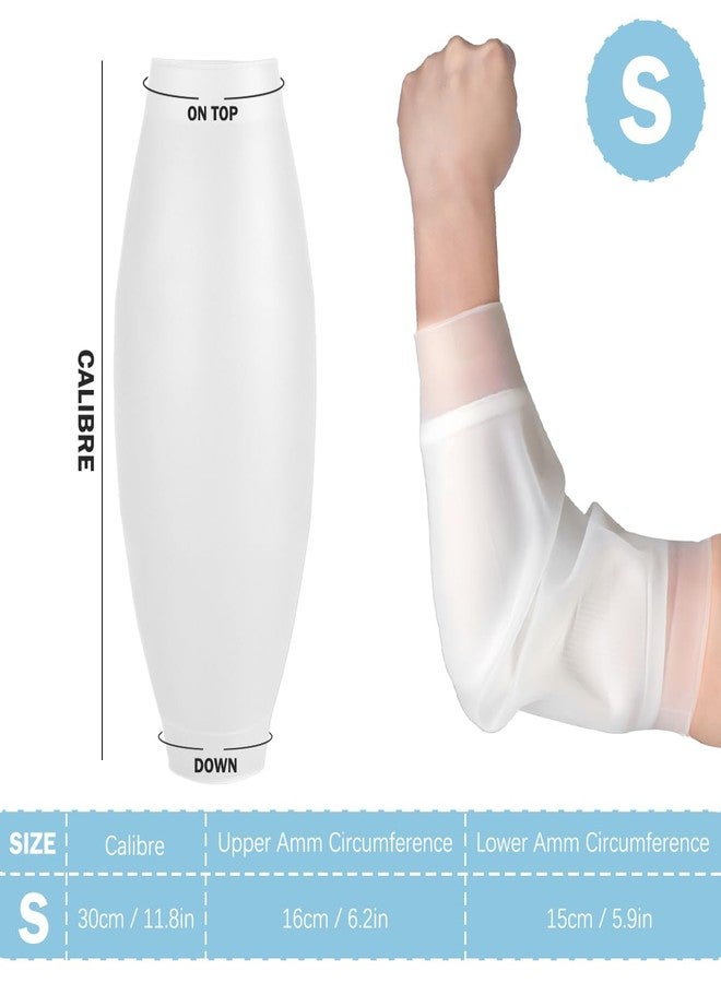 UPIQNG PICC Line Shower Cover Arm Cast Cover Waterproof Shower Cover Protector Reusable Bath Cast and Bandage Protection Cover Elbow Plaster Cast Sleeve (S) - Image 2