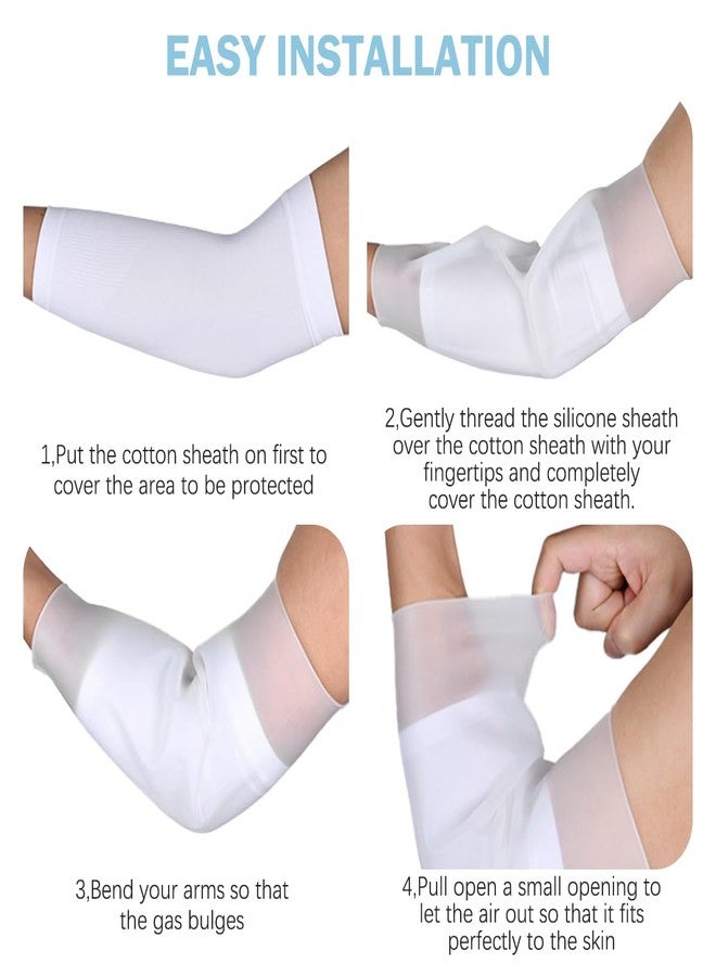 UPIQNG PICC Line Shower Cover Arm Cast Cover Waterproof Shower Cover Protector Reusable Bath Cast and Bandage Protection Cover Elbow Plaster Cast Sleeve (S) - Image 5