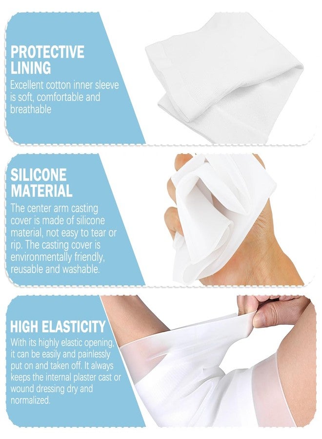 UPIQNG PICC Line Shower Cover Arm Cast Cover Waterproof Shower Cover Protector Reusable Bath Cast and Bandage Protection Cover Elbow Plaster Cast Sleeve (S) - Image 3