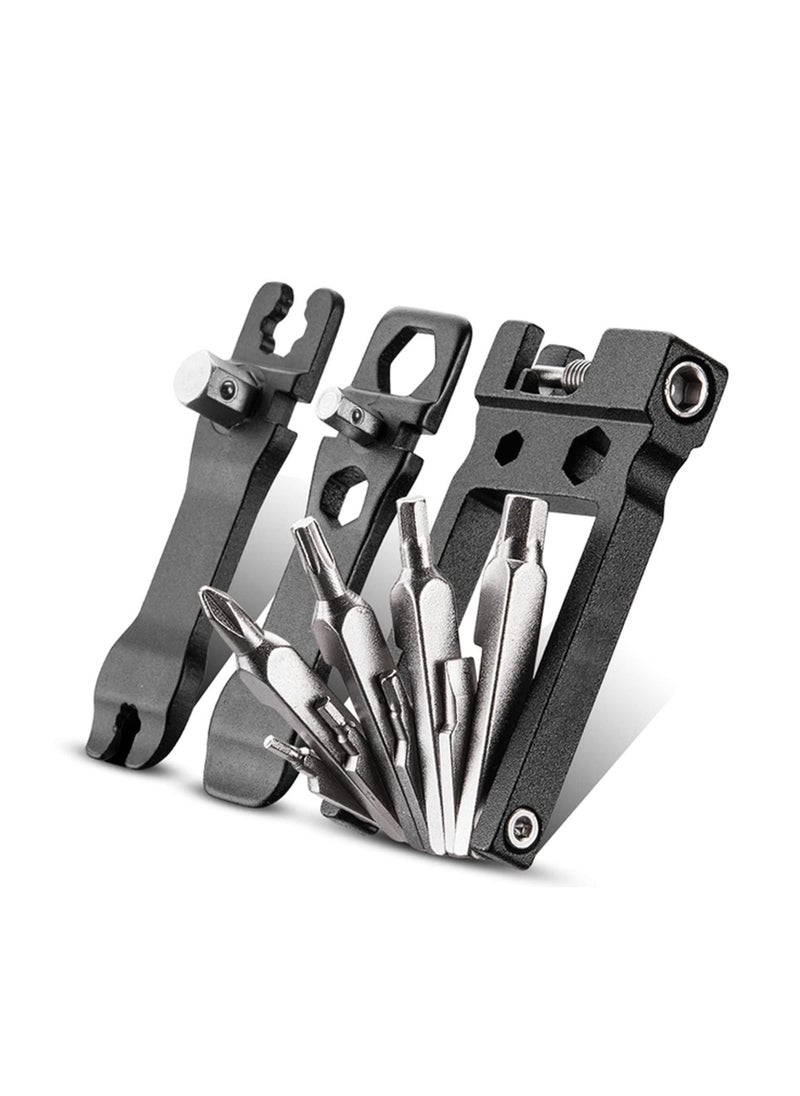 Y&D - Bicycle Multi-Tool 20-In-1 Multitools Foldable Repair Tool Set Made of Stainless Steel Multi Function Bike Replacement - Image 1