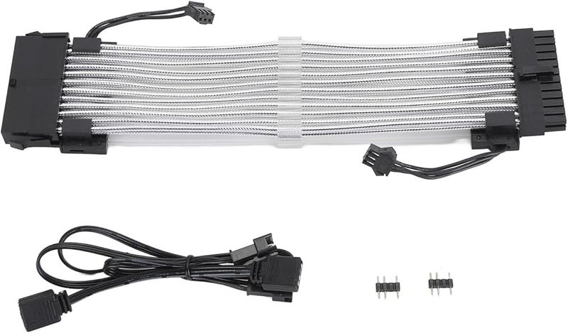 ARGB Extension Sleeved Cable 24PIN 41 Copper Wires Synchronized Lighting Plug Play - Image 2