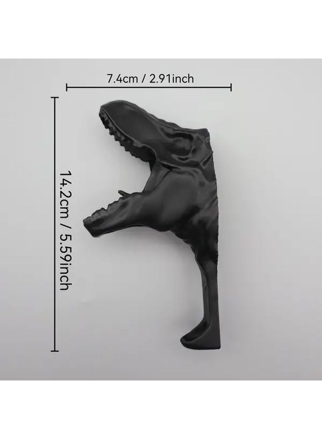 Dinosaur Toothbrush Holder Wall Mounted Ice Cream Color Adhesive Or Screw Mount Bathroom Organizer - Image 2