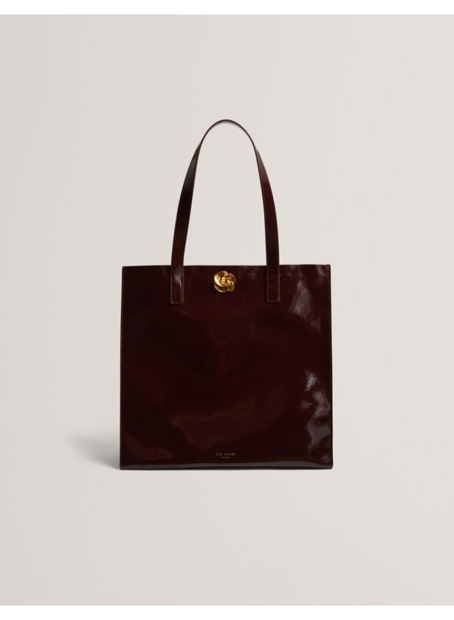 Ted Baker Rose Detail Crinkle Large Tote Bag - Image 1