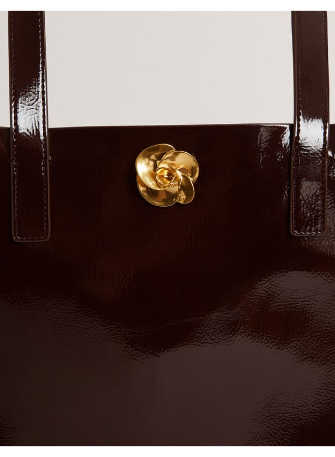 Ted Baker Rose Detail Crinkle Large Tote Bag - Image 3