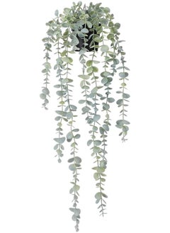 Generic Fake Hanging Plants in Pots Artificial Ivy Vine Leaves for Home Kitchen Garden Office Wall Mounted Shelf Decor 2 Pack Looks  - Image 1