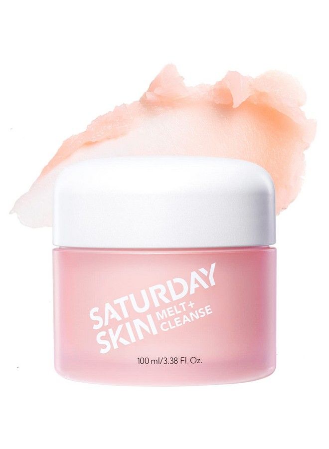 saturday skin Melt + Cleanse Makeup Remover Balm Daily Cleansing Facial Balm To Oil Double Face Wash Vegan Remove Waterproof Makeup And Mascara338Floz - Image 2