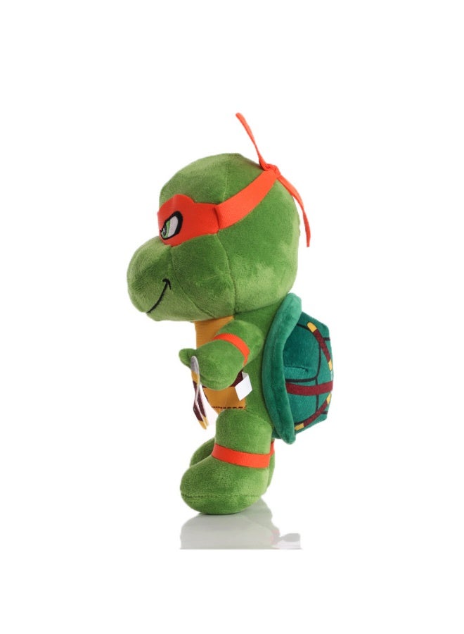 هالامودو " سلاحف النينجا " 25 سم لطيف ف نسخة من البرتقال مع عيون ملثمين سلاحف النينجا أفخم لعبة ، غرفة نوم ، غرفة المعيشة ، مكتب ، هدية عيد ميلاد المفضل و الديكور الشامل ، هو تخفيف الضغط على شريك - Image 3