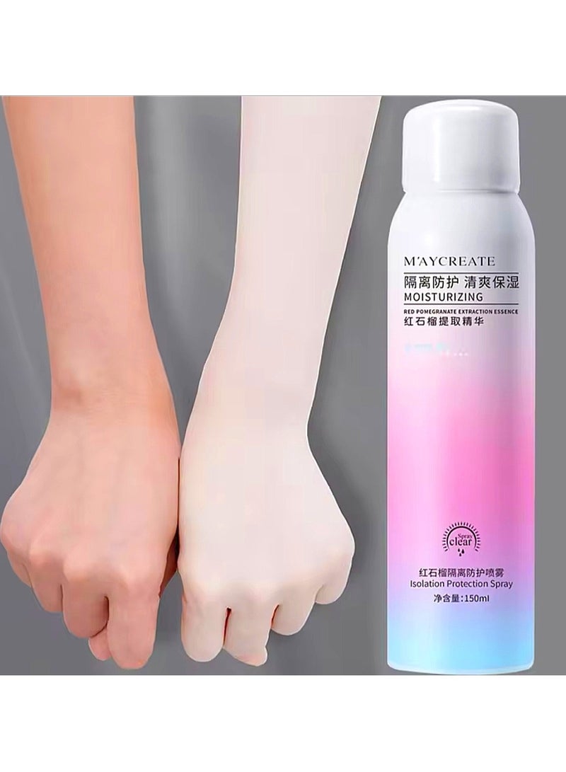 maycreate Pomegranate extract sunscreen and moisturizer spray to provide UV protection and instant brightening. - Image 5