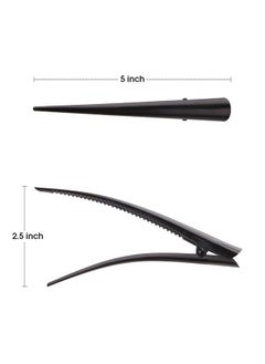 Metal Alligator Hair Clips For Styling Salon Hairstyle, Glamfields 12 Pack 5 Inch Non-Slip Black Duckbill Teeth Clips For Women Girls Thick Hair - pzsku/Z4DD39C231D162E191E8CZ/45/_/1725609313/97c80aa4-d9f7-46cc-aab3-fbd7ab2b560e