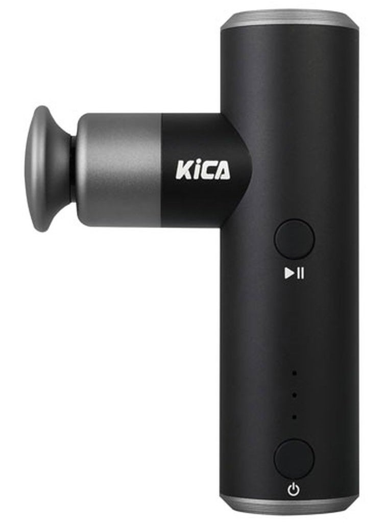كيكا جهاز تدليك للرياضيين KiCA Mini 2 / ثلاثة رؤوس تدليك / محمول / تدليك عميق للأنسجة للجسم / الذراعين / الظهر / تدليك العضلات / تخفيف / صالة الألعاب الرياضية / الرياضة / استعادة العضلات - أسود  - Image 2