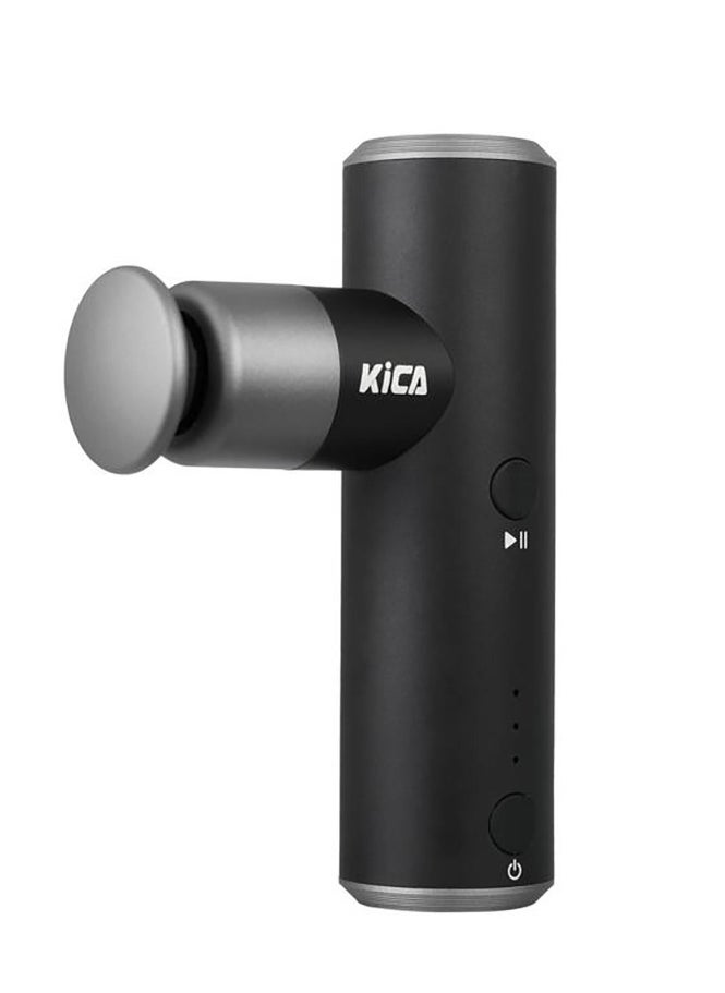 كيكا جهاز تدليك للرياضيين KiCA Mini 2 / ثلاثة رؤوس تدليك / محمول / تدليك عميق للأنسجة للجسم / الذراعين / الظهر / تدليك العضلات / تخفيف / صالة الألعاب الرياضية / الرياضة / استعادة العضلات - أسود  - Image 1