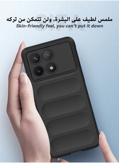 ماركة غير محددة حافظة هاتف Xiaomi POCO X6 Pro، حافظة حماية ناعمة ومبتكرة لهاتف Xiaomi POCO X6 Pro، غطاء حماية مضاد للسقوط والصدمات لهاتف Xiaomi POCO X6 Pro 5G، أسود  - Image 4