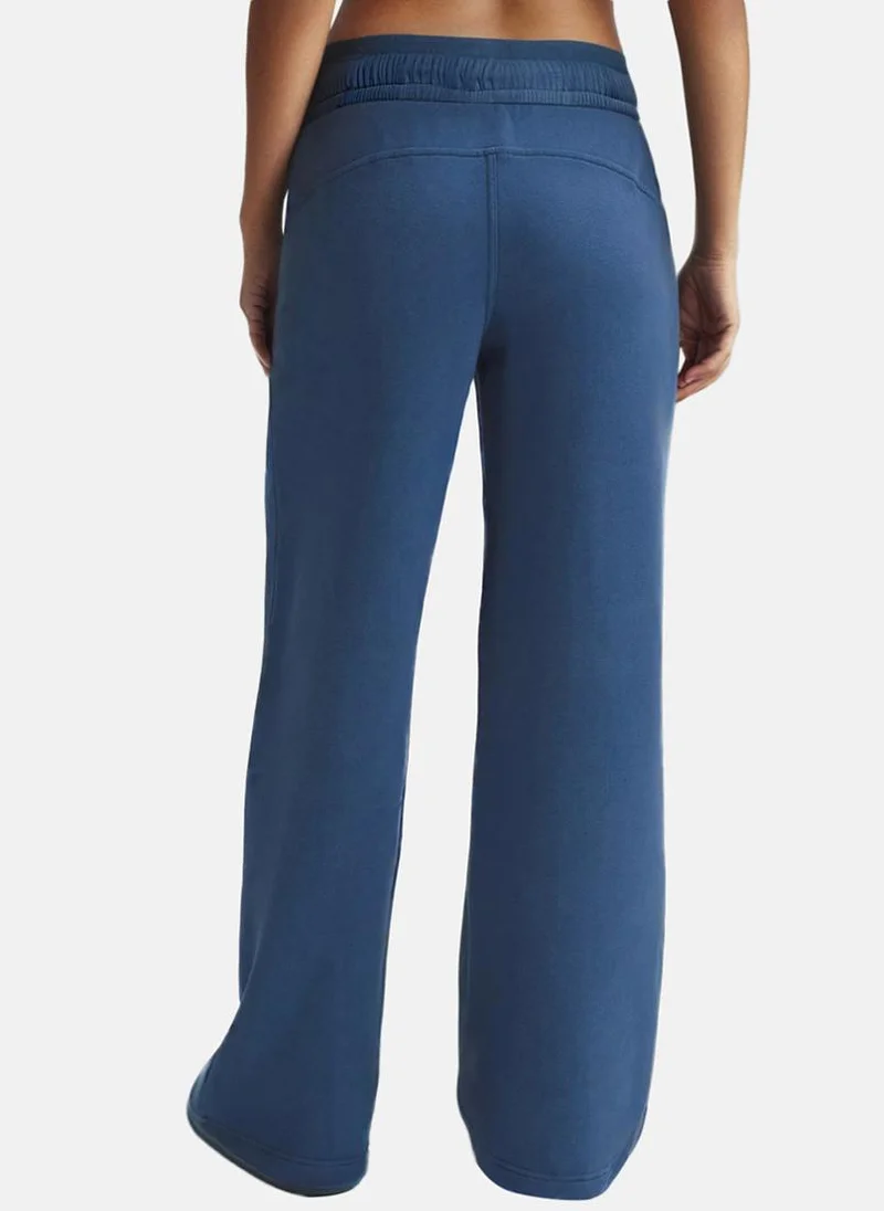 يونيكي Blue Plain Casual Trousers