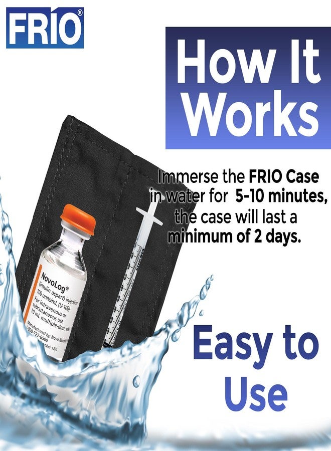 FRIO ® Mini: Insulin Cooling Travel Wallet (Purple) for Diabetics Made in United Kingdom - No icepacks, Ever Again! - Image 3