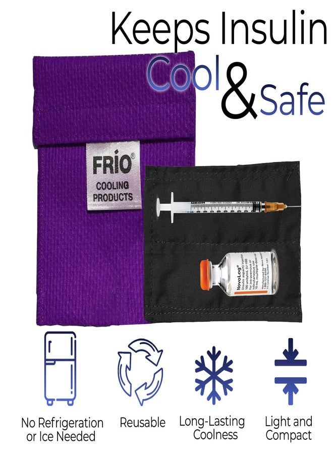 FRIO ® Mini: Insulin Cooling Travel Wallet (Purple) for Diabetics Made in United Kingdom - No icepacks, Ever Again! - Image 5