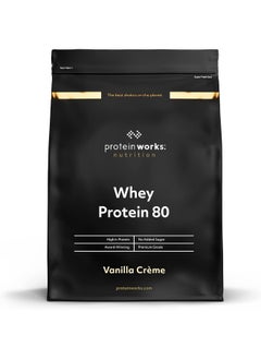 THE PROTEIN WORKS Whey Protein 80 Powder Low Calorie Protein Shake Whey Protein Shake 28 Servings Vanilla Creme 1Kg  - Image 4