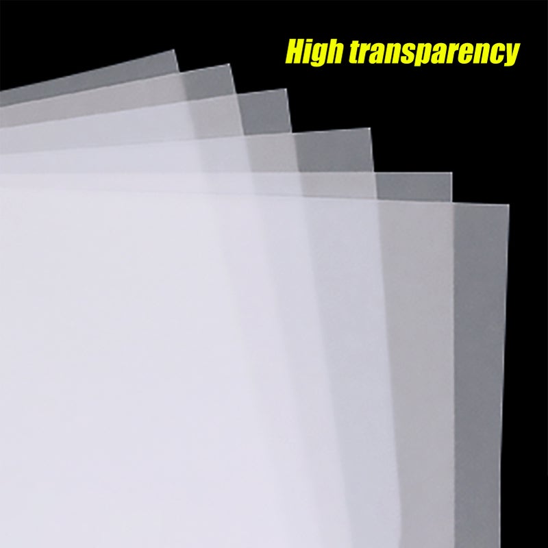 ورق تتبع A3 ورق فيلوم شفاف مقاس 16.5 × 11.7 بوصة للاستخدام في التتبع الآلي والطباعة والنسخ والتغليف ورسم هندسي - Image 4