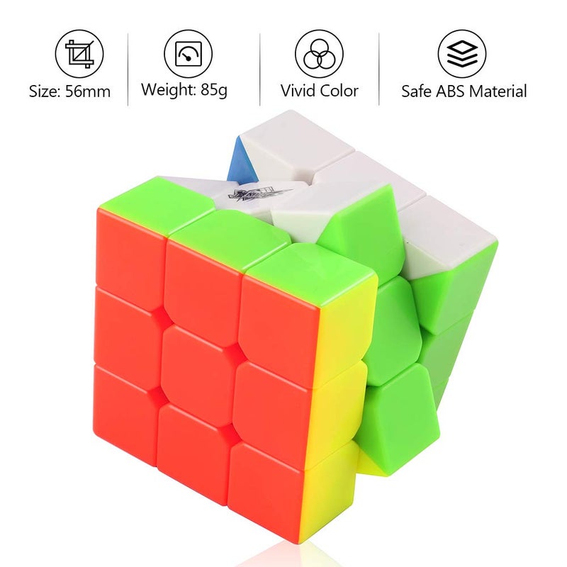 D-FantiX Cyclone Boys 3x3 Speed Cube Stickerless Magic Cube 3x3x3 Puzzles Toys (56mm) - Image 4
