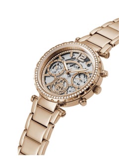 GUESS Solstice Women's Clear Dial Stainless Steel Multi-Function Watch GW0403L3 - 37mm - Rose Gold  - Image 2