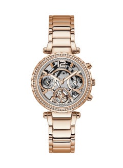 GUESS Solstice Women's Clear Dial Stainless Steel Multi-Function Watch GW0403L3 - 37mm - Rose Gold  - Image 1