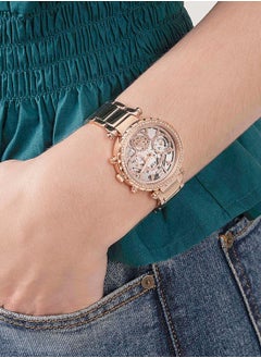 GUESS Solstice Women's Clear Dial Stainless Steel Multi-Function Watch GW0403L3 - 37mm - Rose Gold  - Image 5