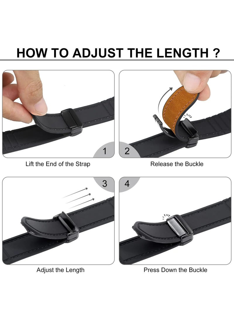 Generic - Strap for Apple watch band 45mm 44mm 42mm Ultra 49mm Leather+Silicone bracelet series 9 8 7 6 5 SE - Image 1