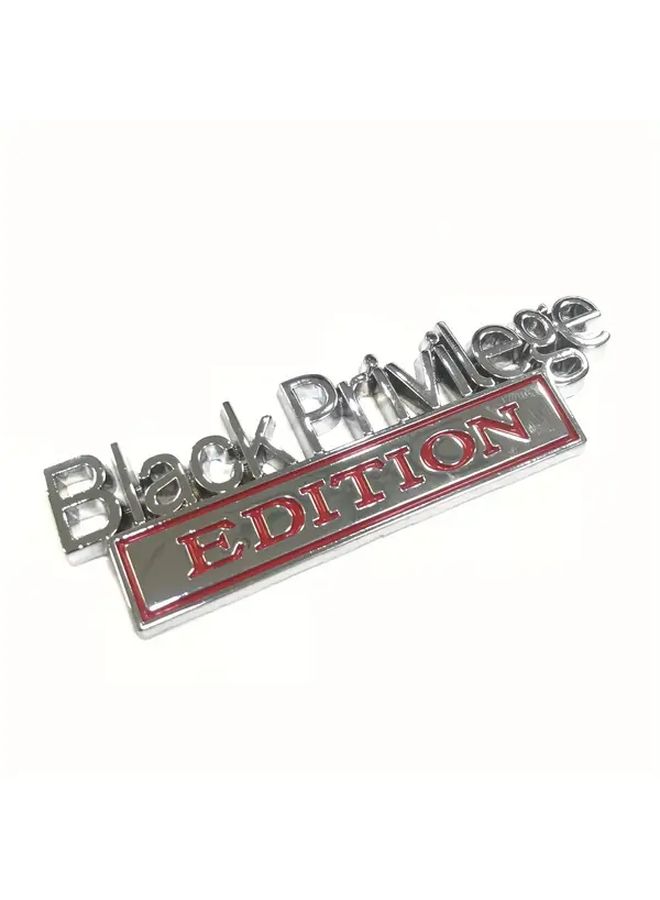 Black And White Car Emblem Badge Decorative Automotive Modification Accessory - Image 4