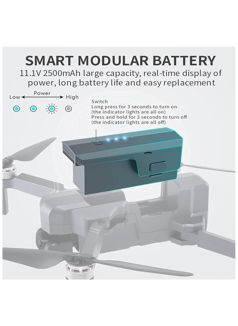 SJRC - SJRC F11 PRO 4K Dron with EIS HD Camera 2 Axis Gimbal Control Distance 1.5km 5G WiFi FPV Brushless Dron Motor Professional RC Quadcopter 2 Battery - Image 1